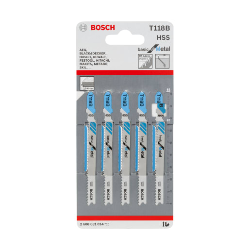 Bosch T 118 B Metal Jigsaw Blade 92mm L