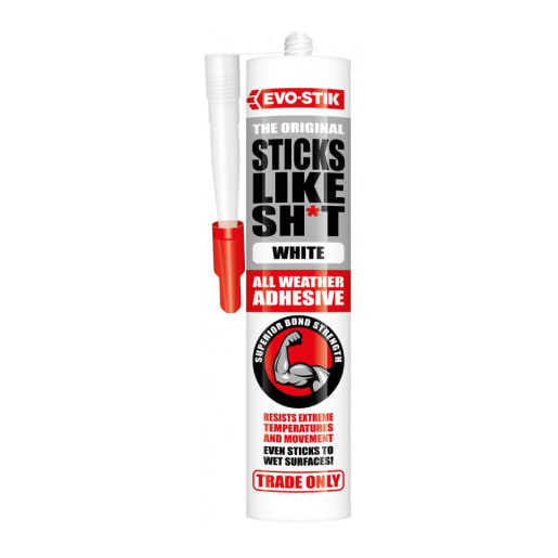 Evo-Stik Sticks Like Sh*t All Weather Adhesive 290ml White