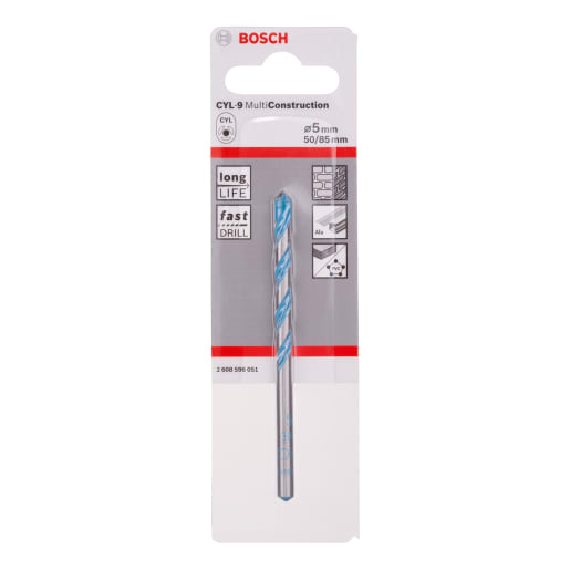 Bosch Drilling Multi-Construction Drill Bit 5mm Silver