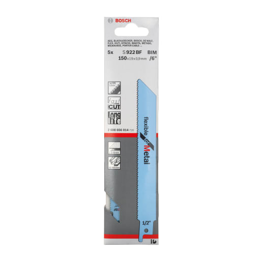 Bosch Jigsaw Blade Flexible For Metal 150mm Blue