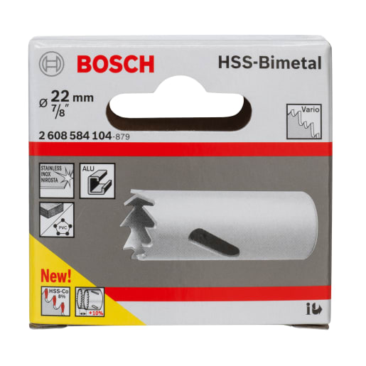 Bosch HSS Bi-Metal Holesaw 22mm Diameter