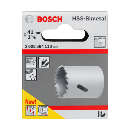 Bosch HSS Bi-Metal Holesaw 41mm Diameter