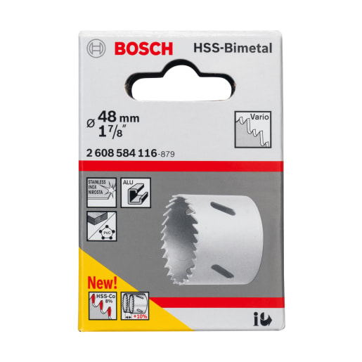 Bosch HSS Bi-Metal Holesaw 48mm Diameter