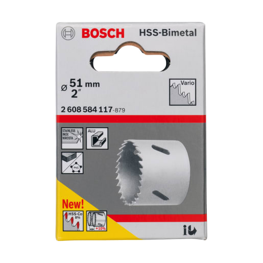 Bosch HSS Bi-Metal Holesaw 51mm Dia