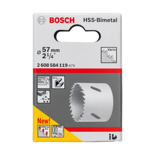 Bosch HSS Bi-Metal Holesaw 57mm Diameter