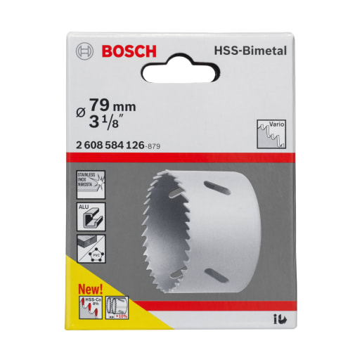 Bosch HSS Bi-Metal Holesaw 79mm Diameter