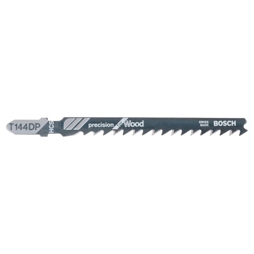 Bosch T144DP Jigsaw Blades 100mm Length Black Pack of 5