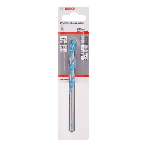 Bosch Multiconstruction Drill Bit 120 x 9mm Silver
