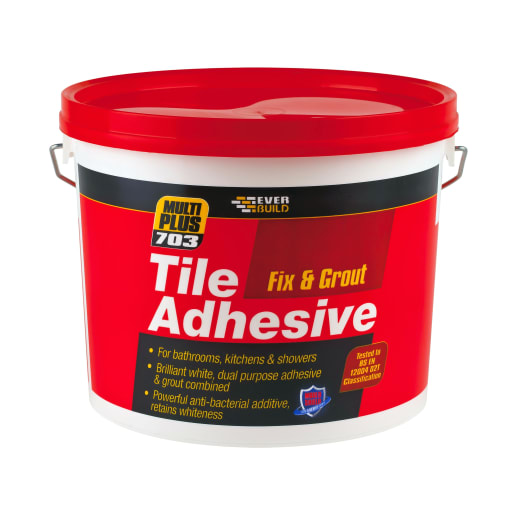 Everbuild Fix and Grout Tile Adhesive 1.5kg White