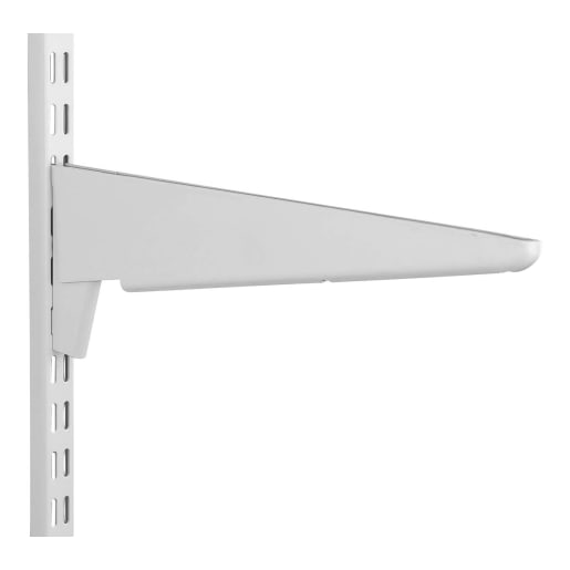 Sapphire Twin Slot Heavy Duty Shelf Bracket 370mm White