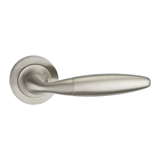 Fortessa Bulbus Lever Door Handles on Rose 130 x 51mm