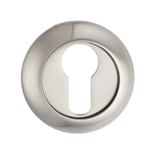 Fortessa Raised Euro Profile Escutcheon 8 x 55mm Satin Nickel Plated