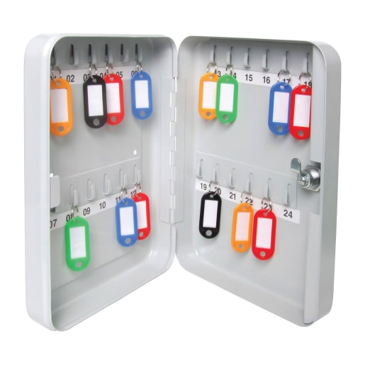 Sterling 24 Holder Key Cabinet 250 x 180 x 60mm Light Grey