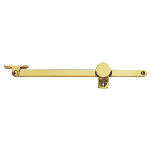 Carlisle Brass Screw Down Pattern Casement Stay 254mm Polished Brass