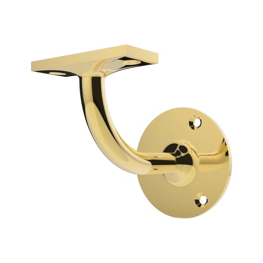 Carlisle Brass Heavyweight Handrail Bracket 64mm Polished Brass