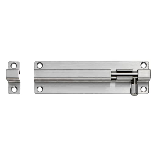 Eurospec Steelworx Straight Barrel Bolt 150 x 38mm Satin Stainless Steel