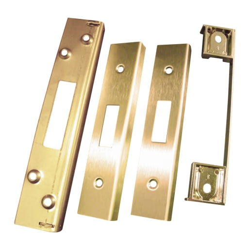 Eurospec Easi-T Rebate Set Deadlock 13mm Stainless Brass