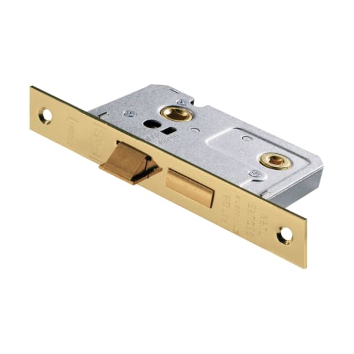 Eurospec Easi-T Bathroom Lock 64mm Electro Brassed