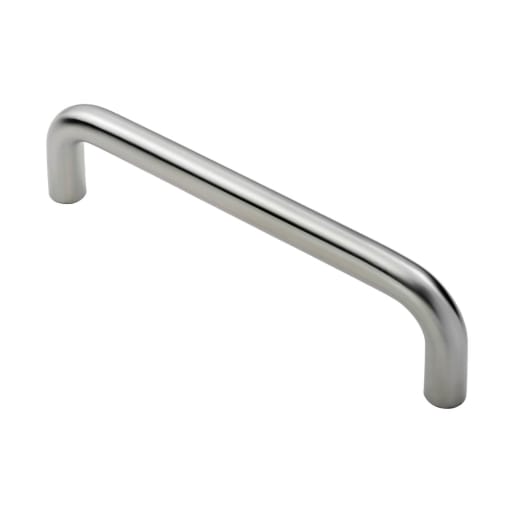 Eurospec Steelworx D Pull Handle 244 x 64 x 19mm Satin Stainless Steel