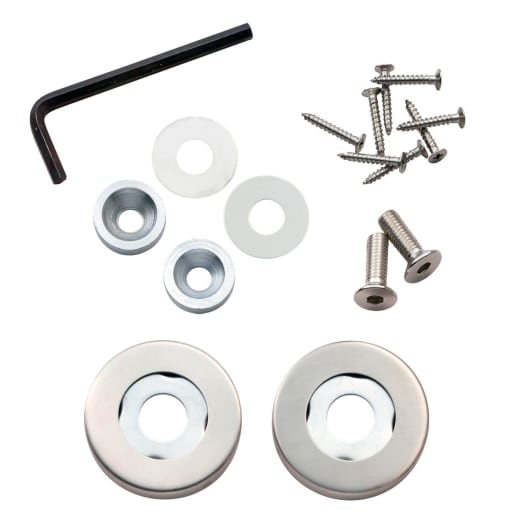 Eurospec Covered Rose Pack To Suit Pull Handles Satin Stainless Steel