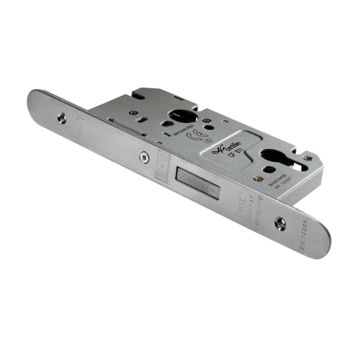 Eurospec Easi-T Din Radius Profile Deadlock 60mm Satin Stainless Steel