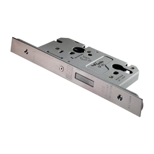 Eurospec Easi-T Din Profile Deadlock 60mm Satin Stainless Steel