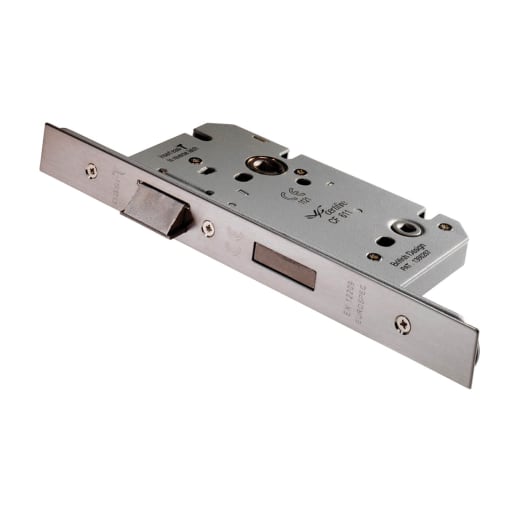 Eurospec Easi-T Din Bathroom Lock 78mm Satin Stainless Steel