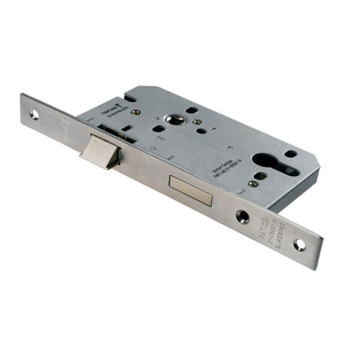 Eurospec Easi-T Contract Din Euro Profile Sashlock 85mm Satin Stainless Steel