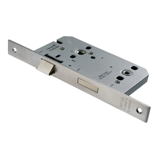 Eurospec Easi-T Contract Bathroom Din Lock 55mm Satin Stainless Steel