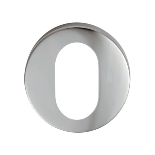 Eurospec Oval Profile Escutcheon 8 x 52mm Satin Anodised Aluminium