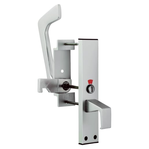 Eurospec Disabled Toilet Handle Set Left Hand Satin Anodised Aluminium