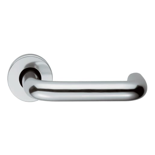 Eurospec Safety Round Bar Lever on Round Rose 19mm Polished Anodised Aluminium