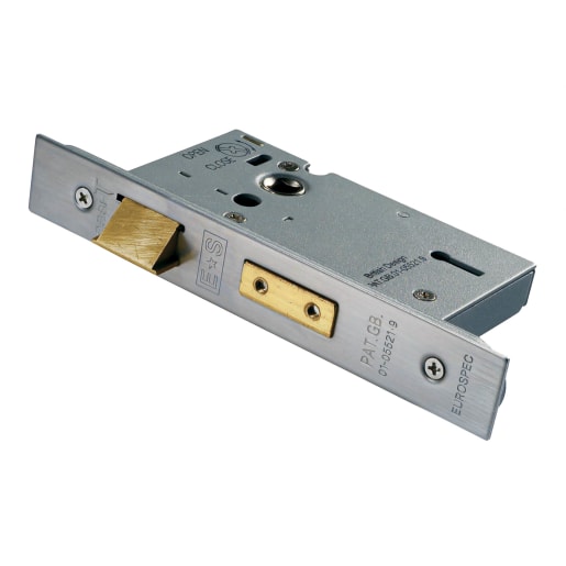 Eurospec Easi-T3 Lever Sashlock 76mm Satin Stainless Steel