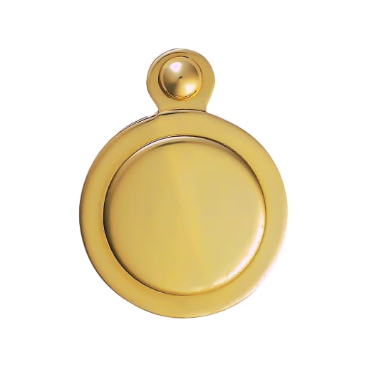 Carlisle Brass Victorian Covered Keyhole Escutcheon Polished Brass