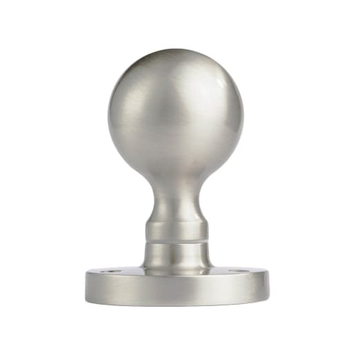 Manital Ball Mortice Knob 45mm Satin Chrome