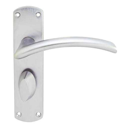 Serozzetta Tres Lever on Backplate Satin Chrome