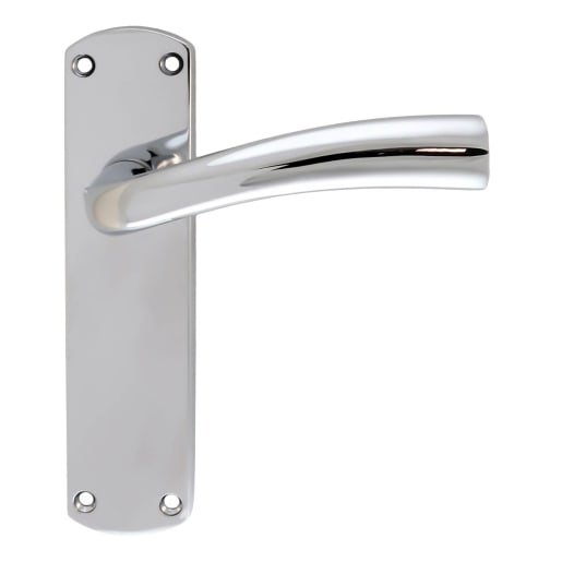 Serozzetta Cinco Lever Bathroom Backplate Polished Chrome