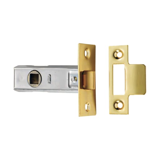 Carlisle Brass Tubular Mortice Latch 76mm Electro Brassed