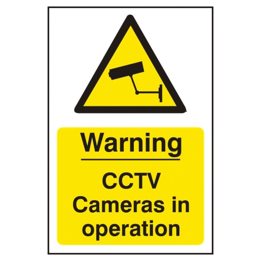Warning CCTV Cameras In Operation' Sign 200mm x 300mm