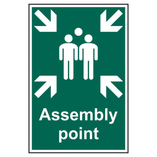 Assembly Point' Sign 200mm x 300mm