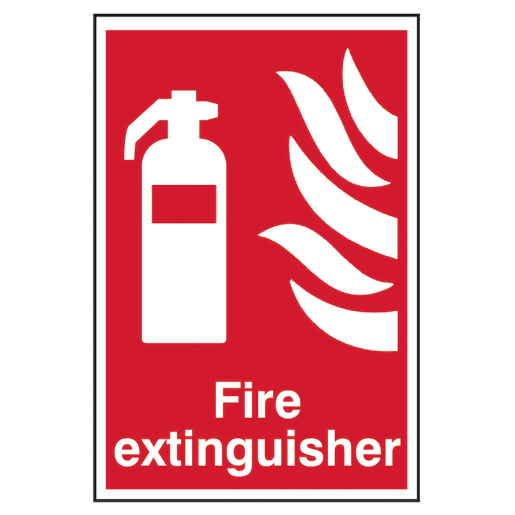 Fire Extinguisher' Sign, Self-Adhesive Semi-Rigid PVC 200mm x 300mm