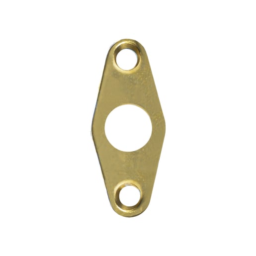 ERA Flat Escutcheon Plate 62 x 21 x 27mm Brass