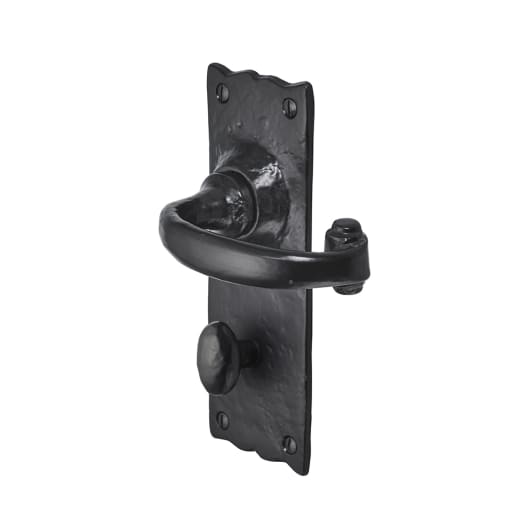 Old Hill Ironworks No.4003 Burford Suite Lever Handle 158 x 55mm Black Antique 