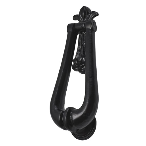 Old Hill Ironworks No.4369 Fleur de Lys Knocker 70mm Black Antique
