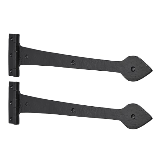 Old Hill Ironworks No.4200 Tudor Tee Hinge 390mm Black Antique