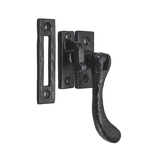 Old Hill Iron No.4610 Bulb End Reversible Casement Fastener 58 x 24mm Black Antique