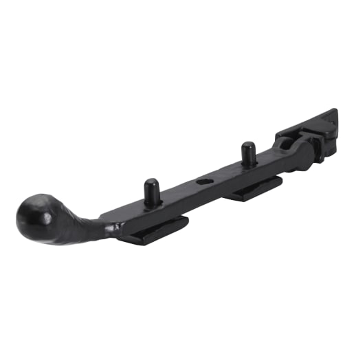 Old Hill Ironworks No.4614 Bulb End Casement Stay 254mm Black Antique