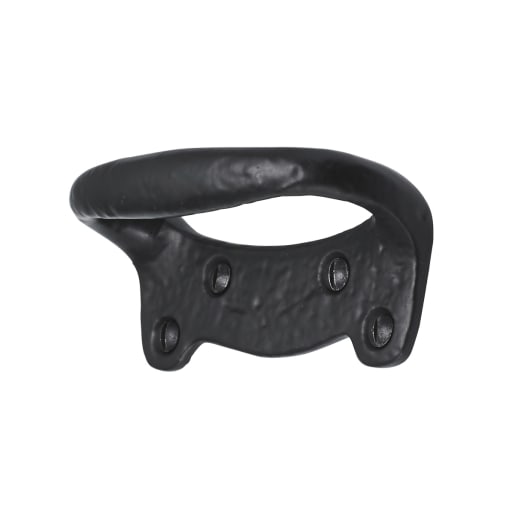 Old Hill Ironworks No.4622 Sash Ring Pull Handle 82 x 38mm Black Antique 