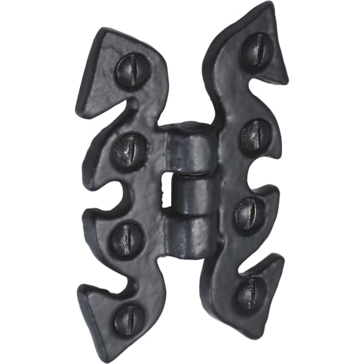 Old Hill Ironworks No.4500 Snake Cabinet Hinge 70 x 45mm Black Antique