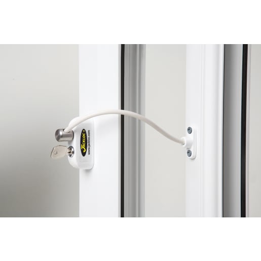 Jacklock Pro 5 Key Locking Window Restrictor White